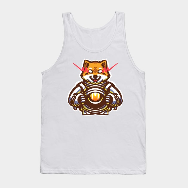 shiba inu astronaut Tank Top by B&E